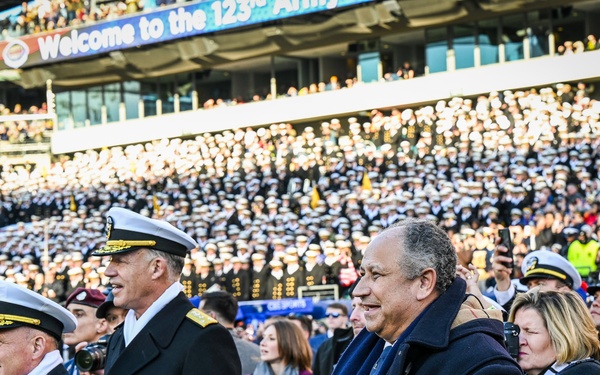 Secretary of the Navy Carlos Del Toro attends the 123rd Army Navy Game