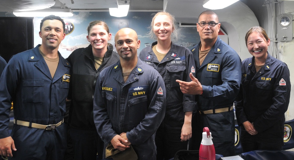 USS William P. Lawrence (DDG 110) Sailors Celebrate 130th Chief Petty Officer Birthday