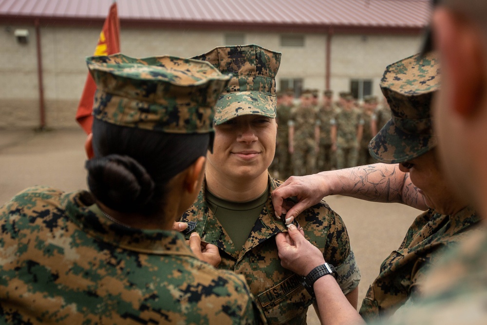 1st Radio Battalion Meritorious Gunnery Sergeant Promotion