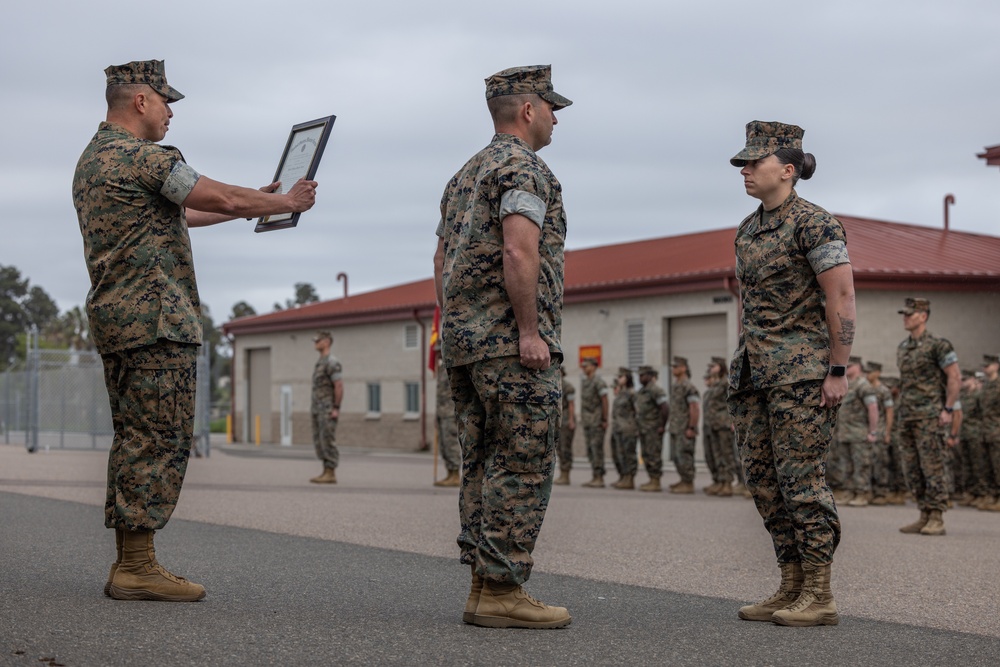 1st Radio Battalion Meritorious Gunnery Sergeant Promotion