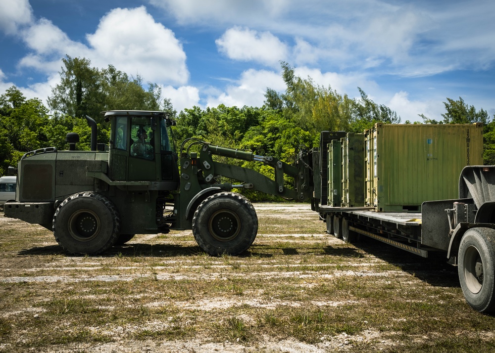 MCED Palau 23.1 – Marines offload gear