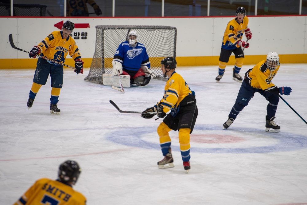 Nimitz Sailors Play Hockey