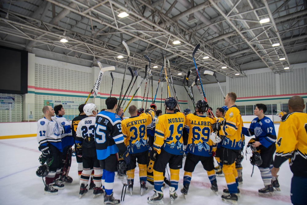 Nimitz Sailors Play Hockey