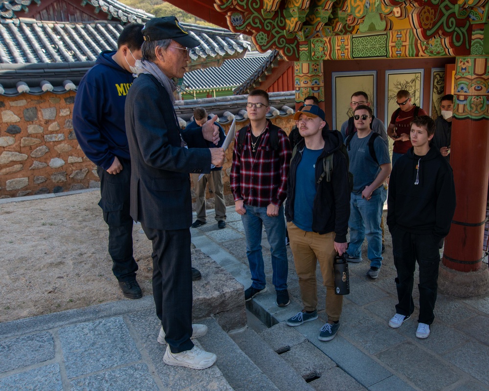 Sailors Participate In Guided Tour