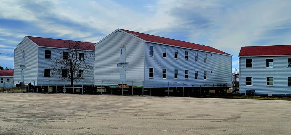 Contractor moves first two World War II-era barracks at Fort McCoy