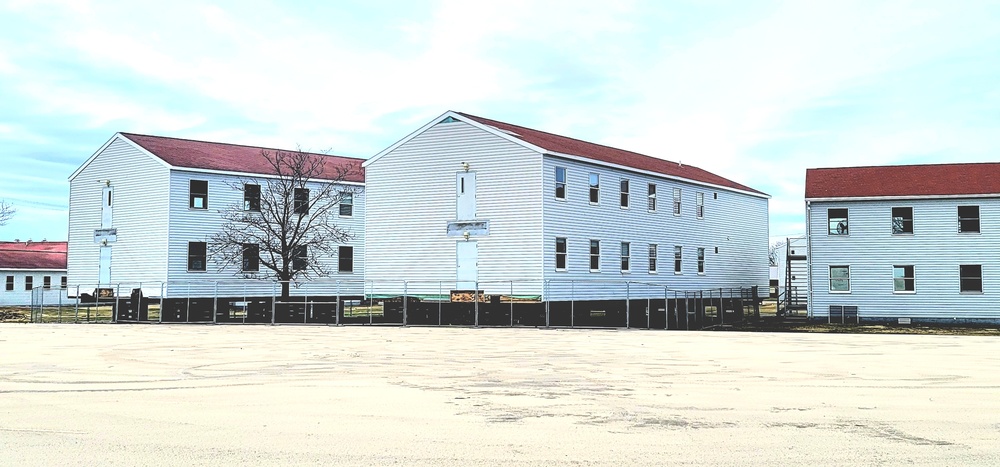 Contractor moves first two World War II-era barracks at Fort McCoy