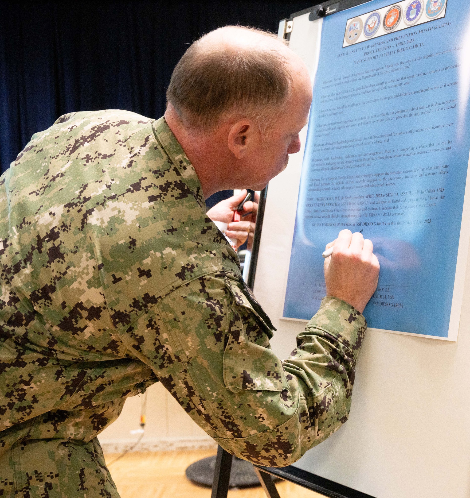 DVIDS - Images - NSF Diego Garcia Leadership Signs SAAPM 