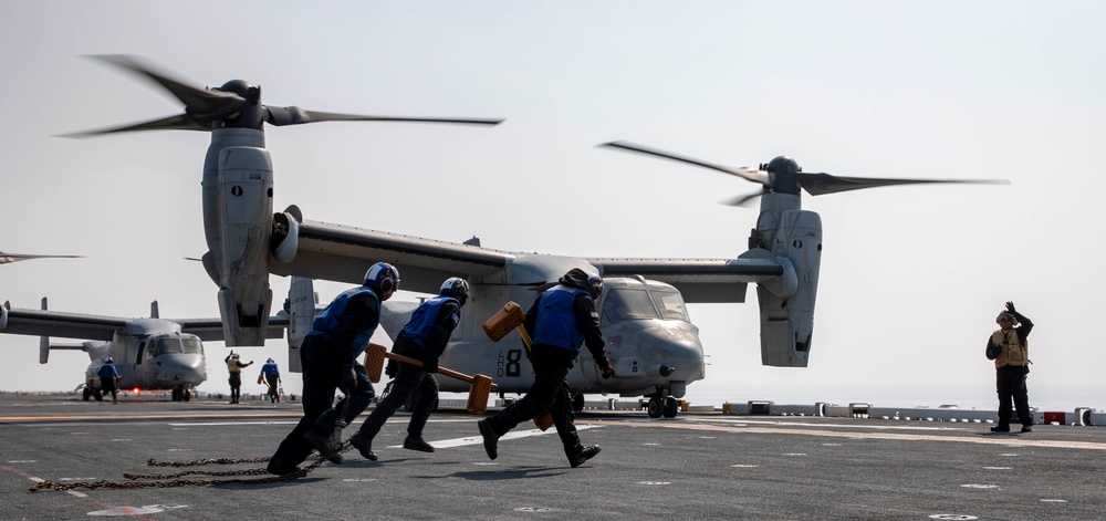 Makin Island Flight Deck Operations