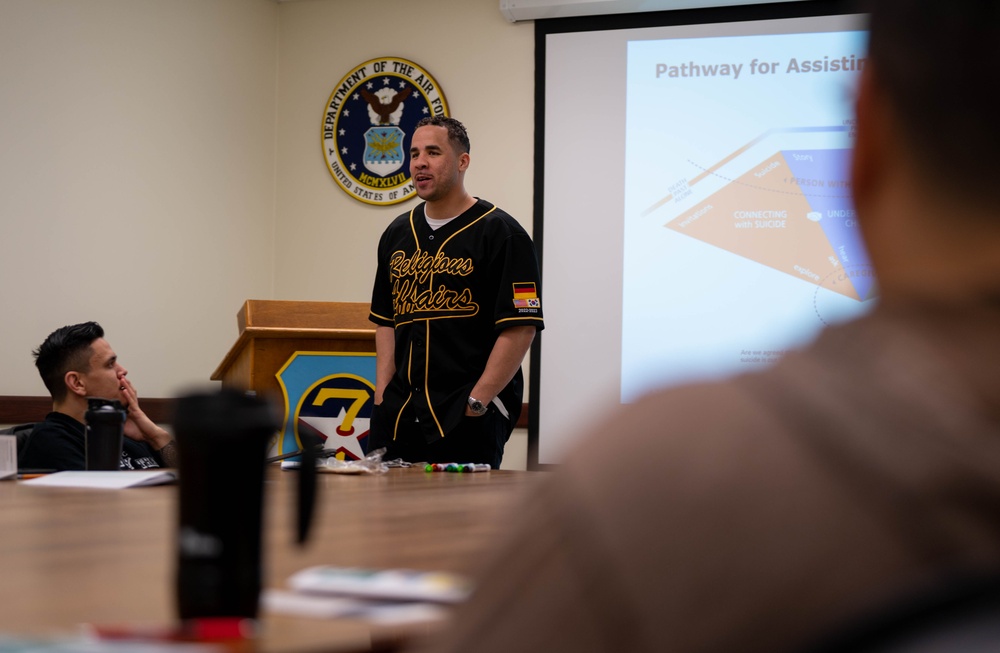 8 FW Chapel ASIST’s Gwangju Airmen with suicide prevention training
