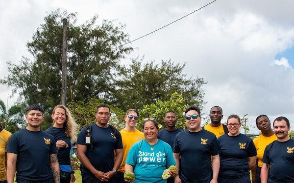 USS Ralph Johnson Volunteers in Guam