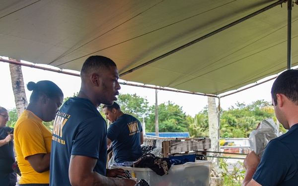 USS Ralph Johnson Volunteers in Guam