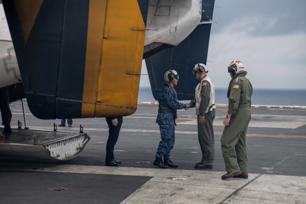 Distinguished Visitors Aboard USS Nimitz