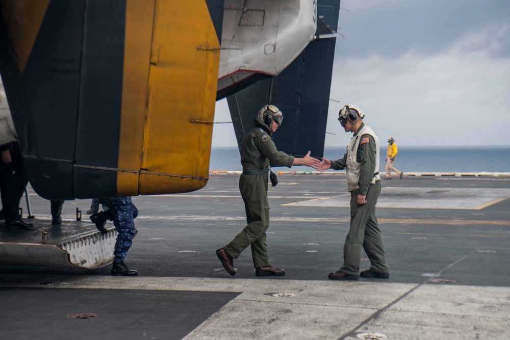 Distinguished Visitors Aboard USS Nimitz