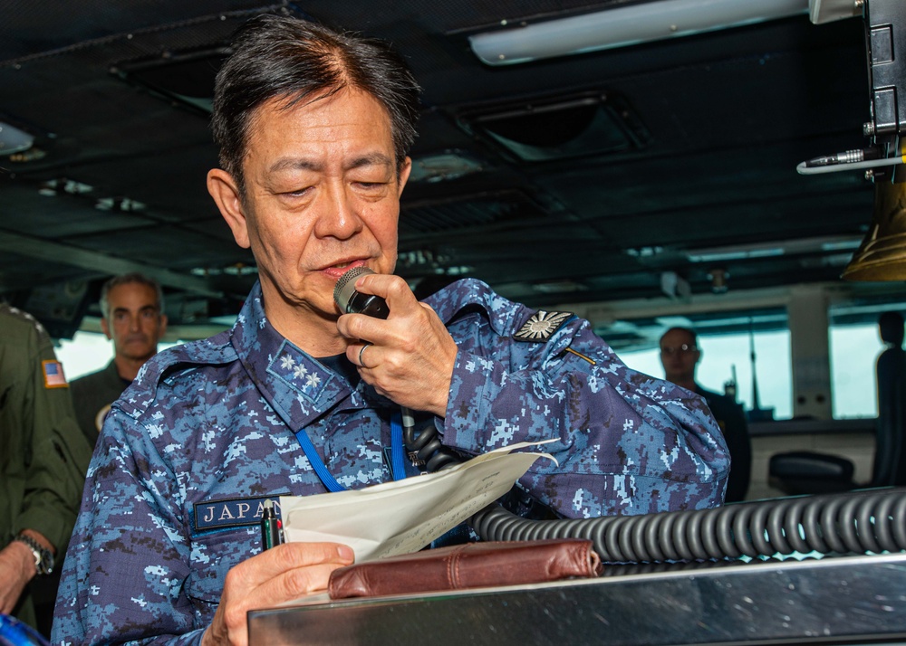 JMSDF Addresses Nimitz Crew