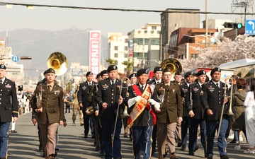 Eighth Army Band Performs at the Largest Cherry Blossom Festival in South Korea
