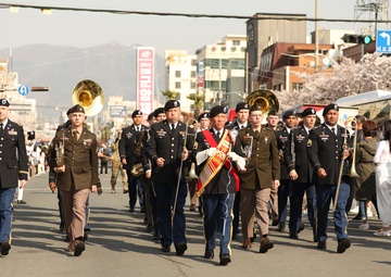 Eighth Army Band Performs at the Largest Cherry Blossom Festival in South Korea