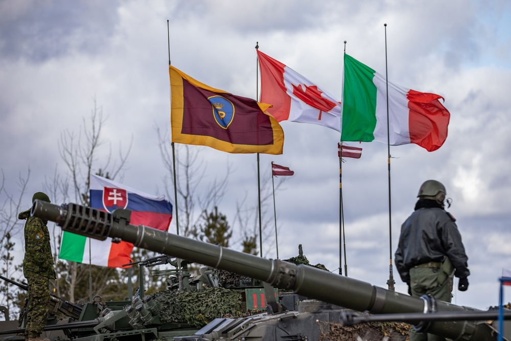 Crystal Arrow 2023 Distinguished Visitors Display Demonstration to Commemorate Nations Joining NATO