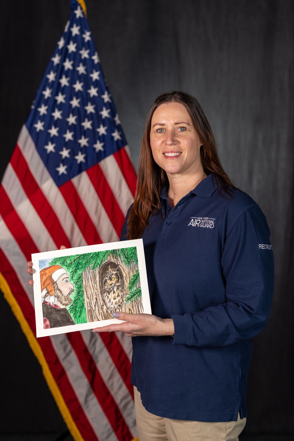 109th recruiter illustrates a children's book