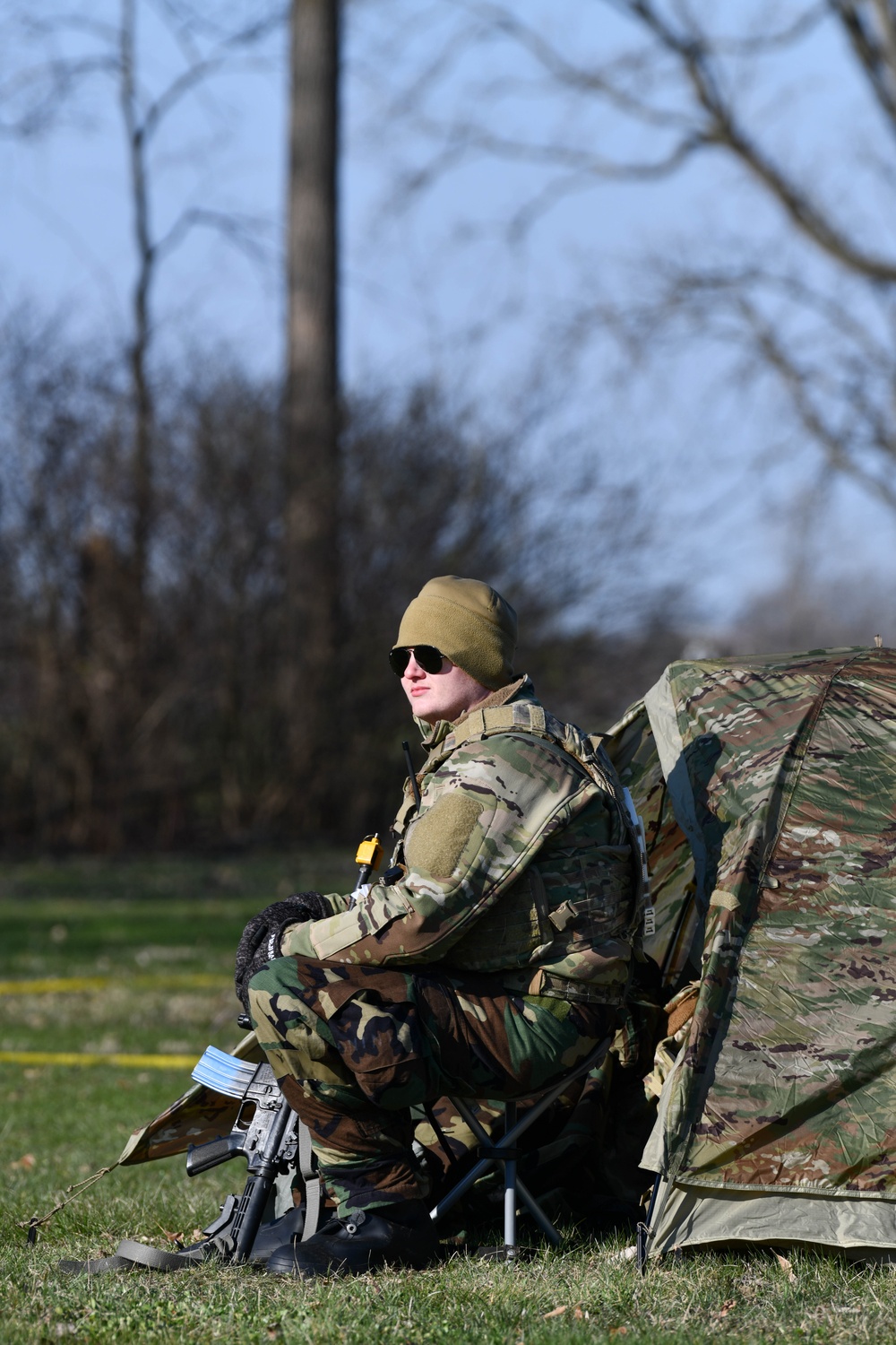 178th Wing airmen participate in a large-scale readiness exercise