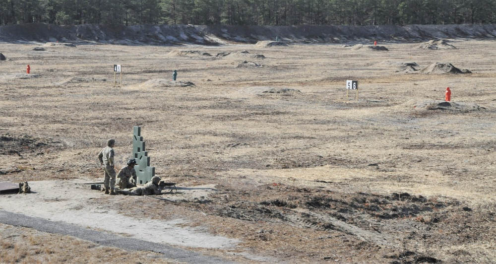 Soldiers from 1 BN, 114 INF qualify on the M249 at the newly refurbished range 35, 1 APRIL 2023.