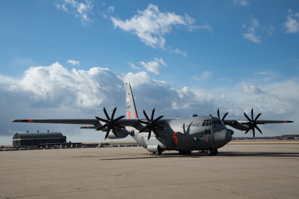 C-130H With NP2000 Propeller Upgrade at Peterson Space Force Base