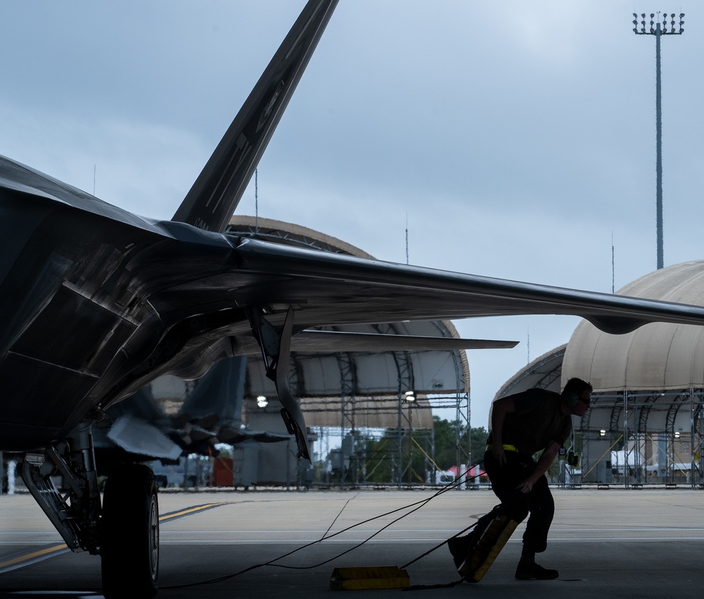 F-22 mission sortie
