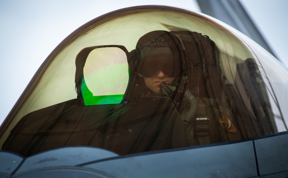 F-22 mission sortie