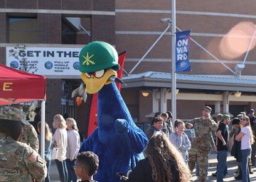 Fort Sill Soldiers and Army Recruiting Battalion partner with NBA Thunder for Military Appreciation Game