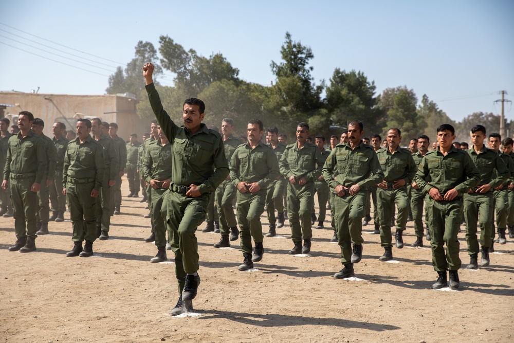 Asayish, Coalition graduate 150 law enforcement guards