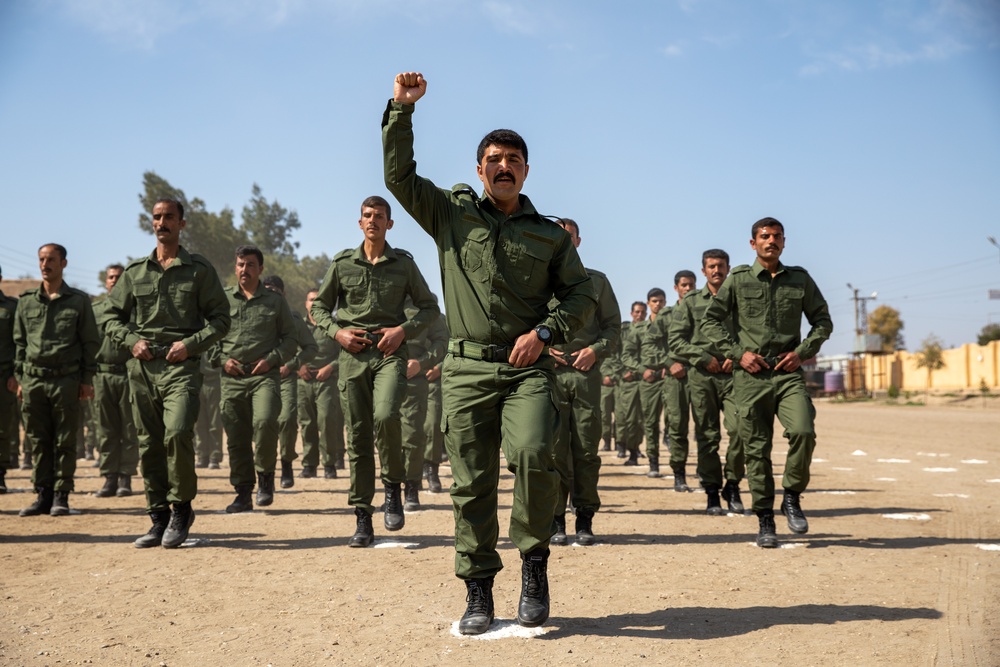 Asayish, Coalition graduate 150 law enforcement guards