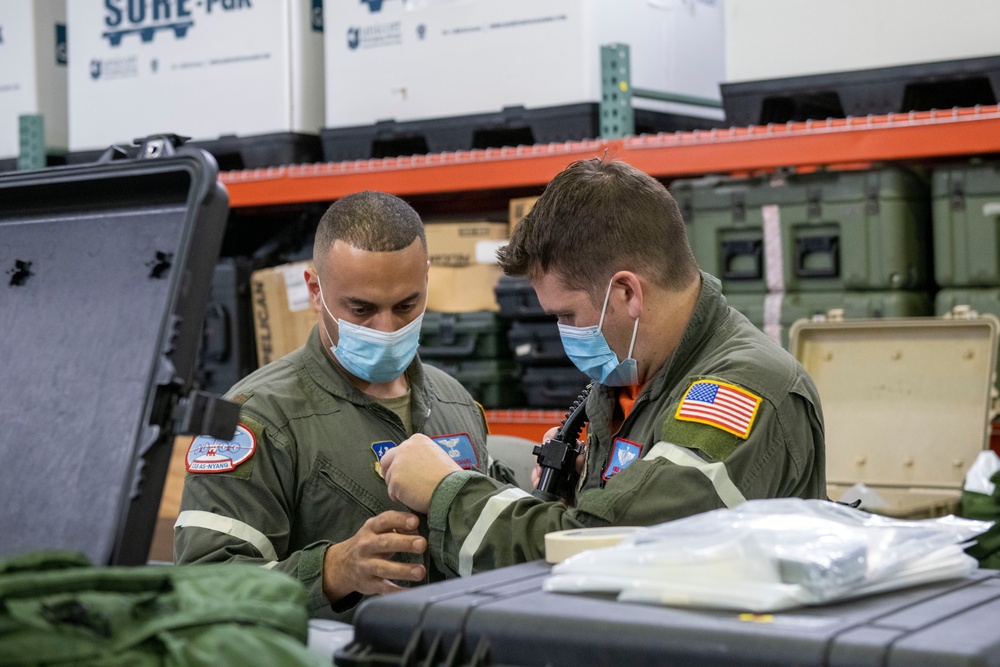 109th AFE practices utilizing chemical warfare equipment