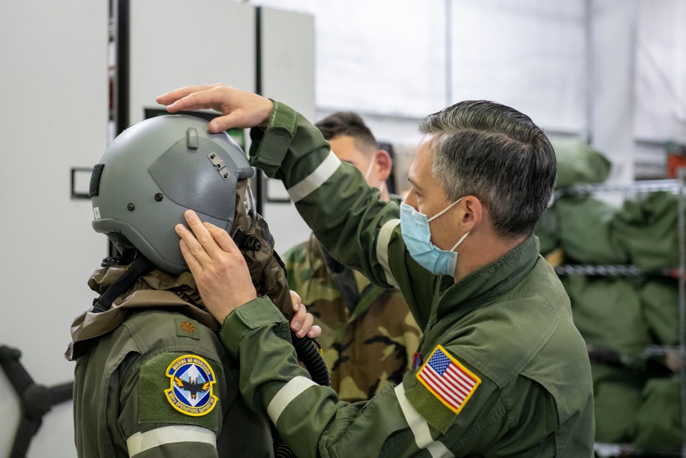 109th AFE practices utilizing chemical warfare equipment