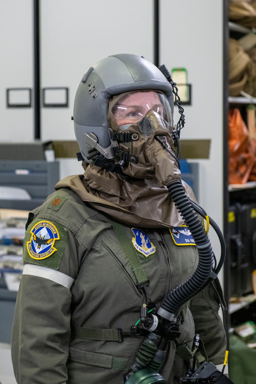 109th AFE practices utilizing chemical warfare equipment