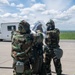 109th AFE practices utilizing chemical warfare equipment