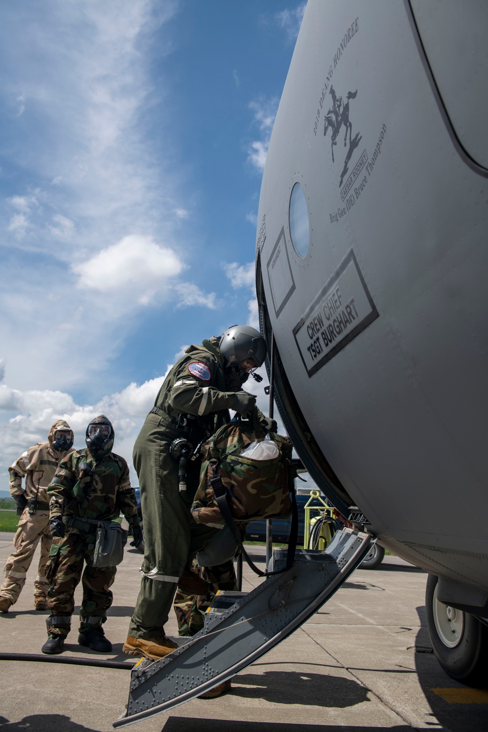 109th AFE practice utilizing chemical warfare equipment