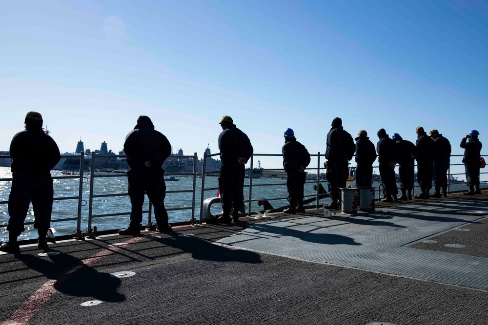 USS Normandy Returns to Home Port