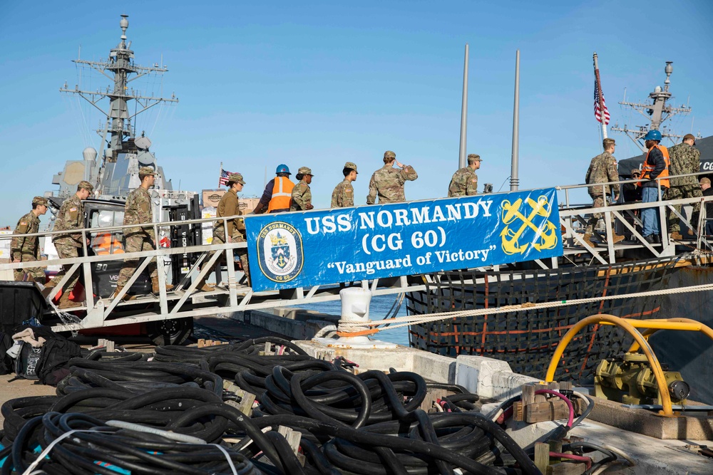 USS Normandy Hosts VMI Tour