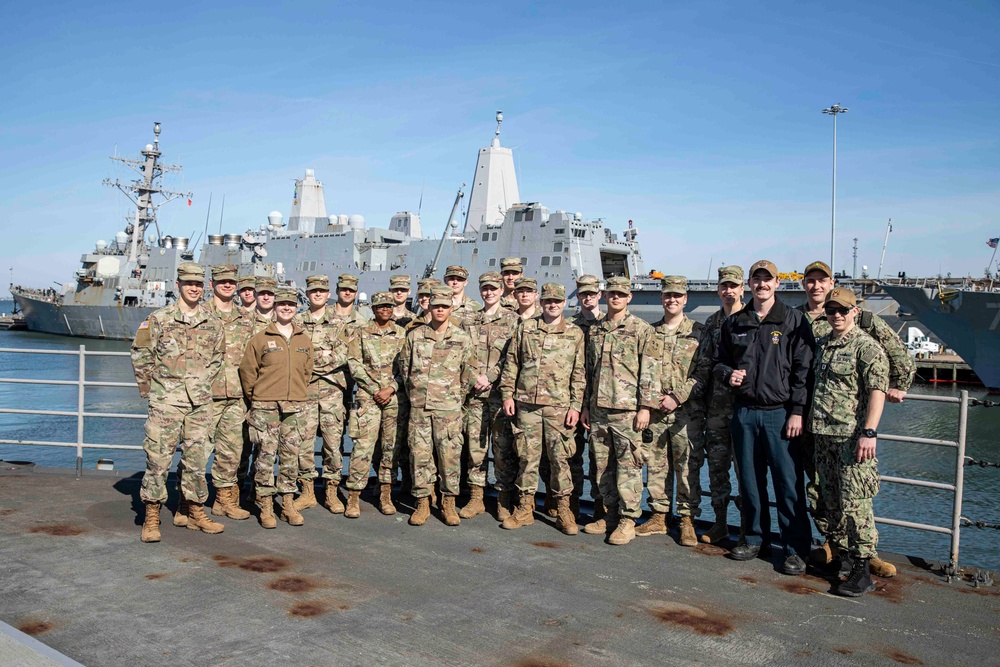 USS Normandy Hosts VMI Tour