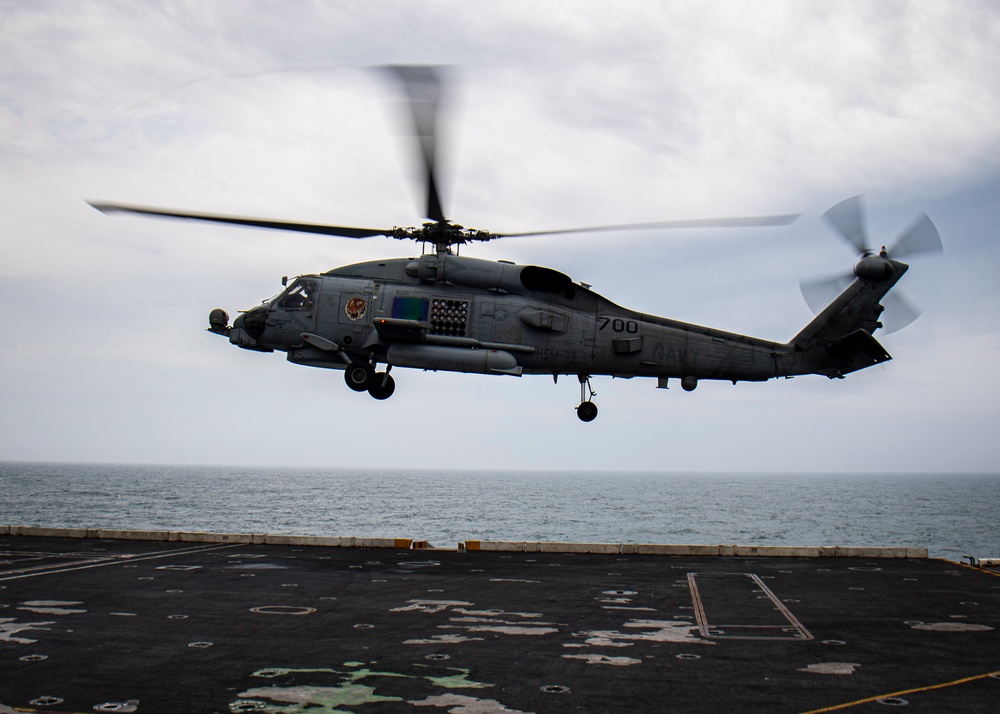 Nimitz Conducts Trilateral Exercise