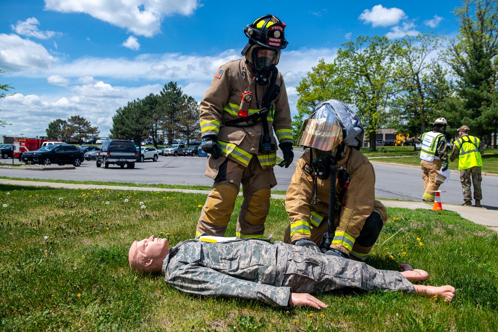 109th firefighters showcase mass casualty response skills