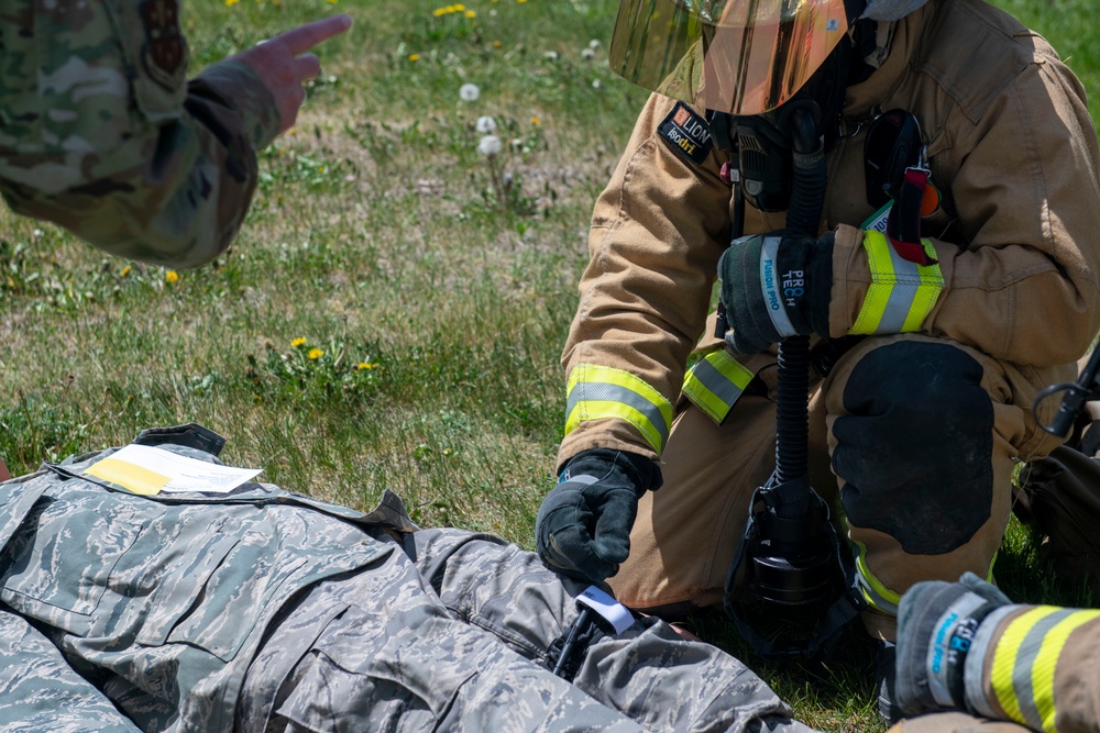 109th firefighters showcase mass casualty response skills