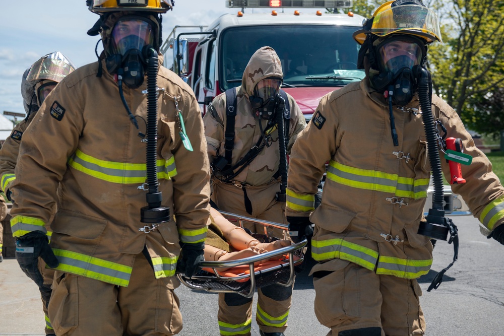 109th firefighters showcase mass casualty response skills