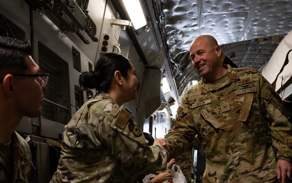 US Air National Guard Troops deploy to the Philippines
