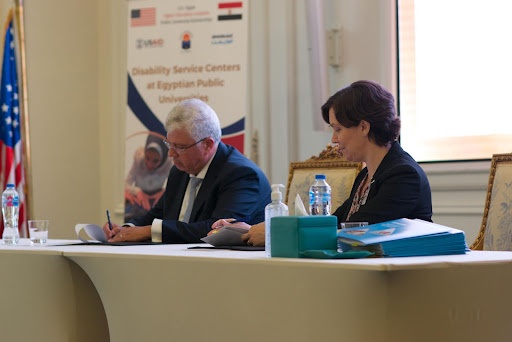 Egypt - 06.25.2022 MOHESR &amp; AMIDEAST Disabilities Centers MOU signing: Credit: USAID &amp; Amideast