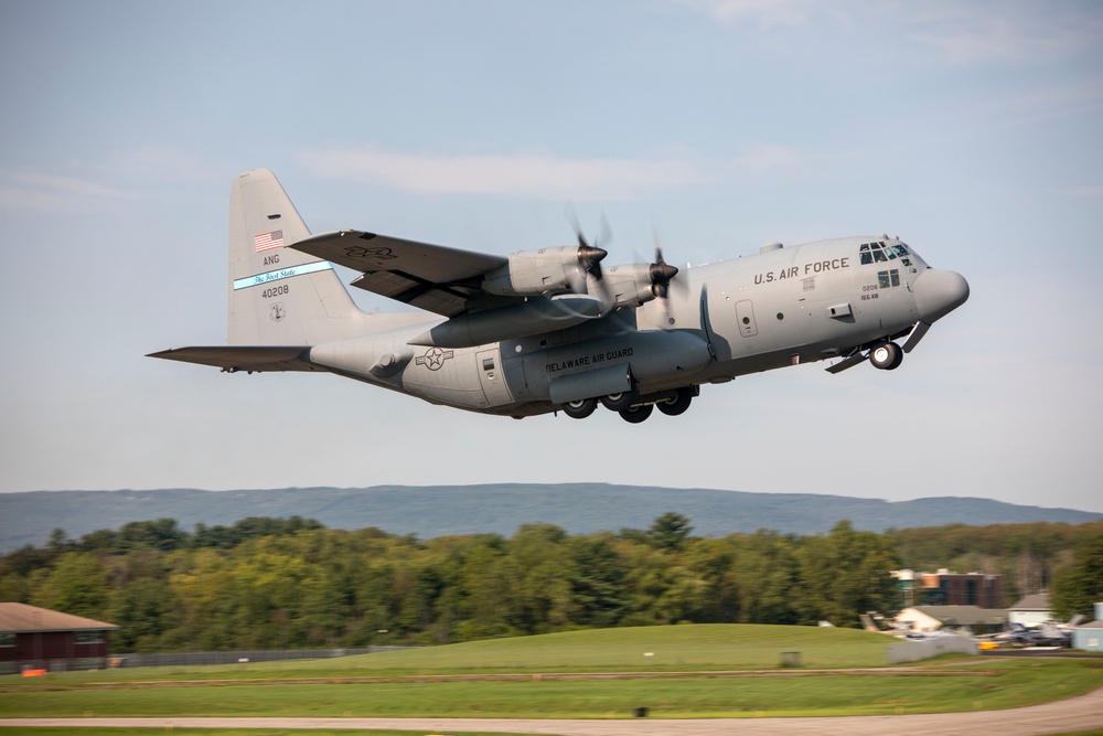 109th Airlift Wing conducts its first ever Elephant Walk