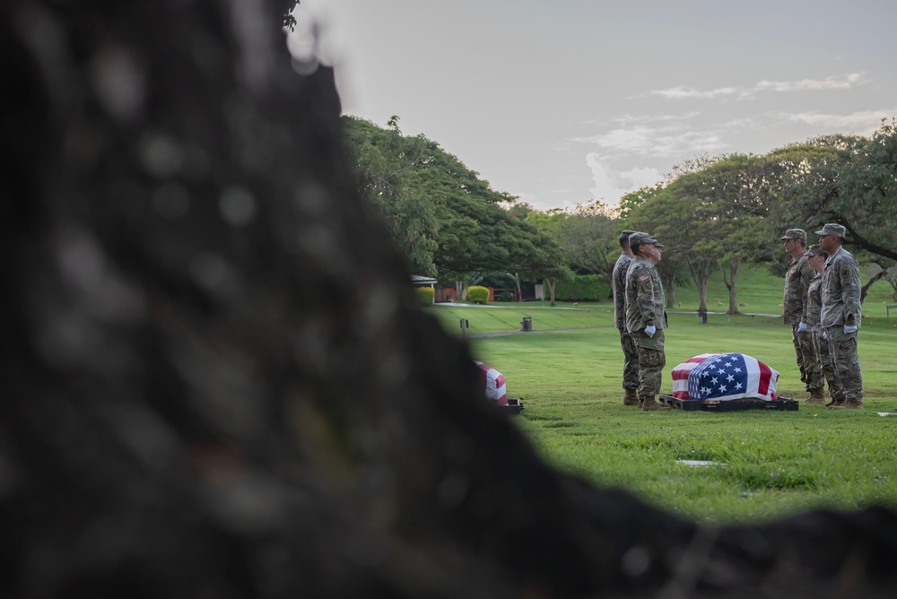 DPAA conducts WWII disinterment ceremony