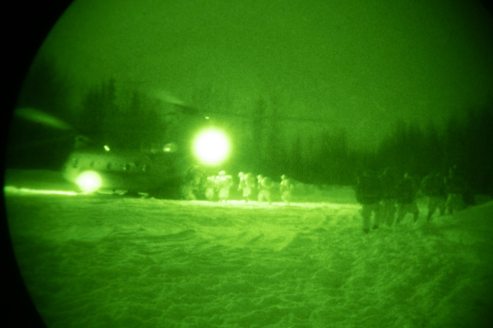 11th Airborne Division Soldiers Prepare for Air Assault during Joint Pacific Multinational Readiness Center - Alaska 23-02