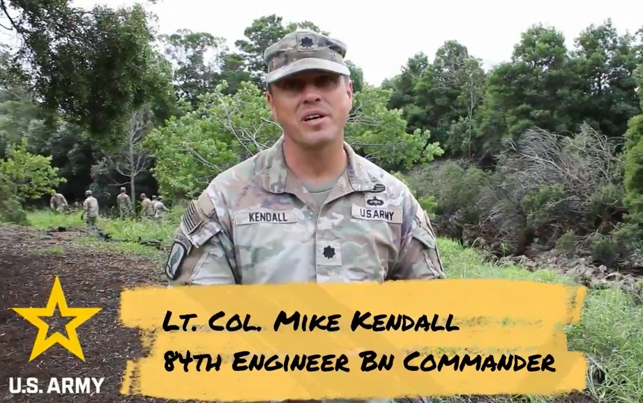 Soldiers clear up Waimea Trails