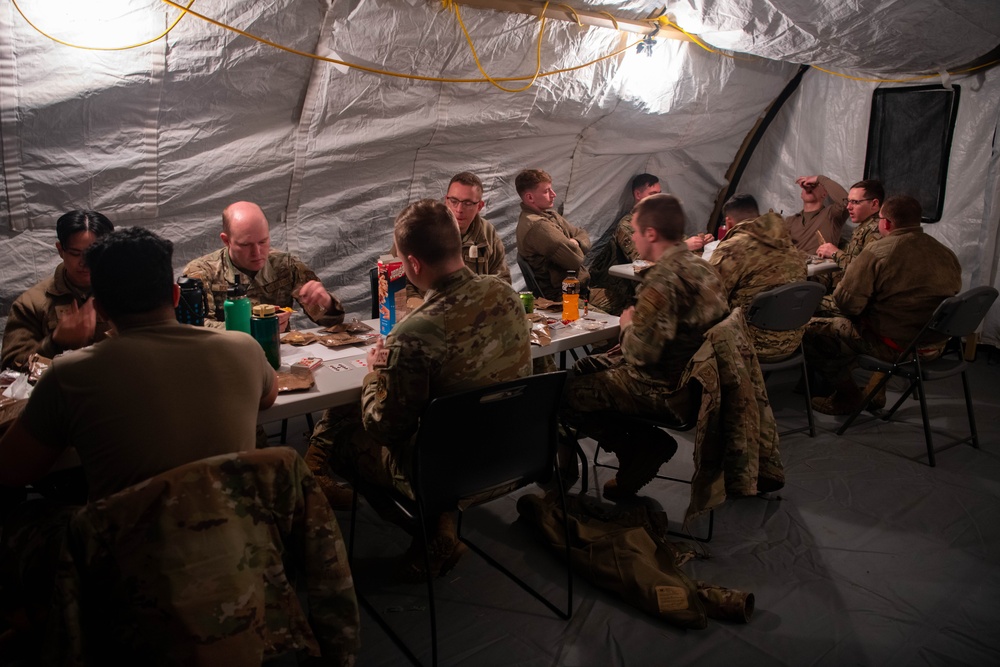 Exercise Lethal Pride, Life in McConnell's Tent City