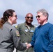 U.S. Texas State Representative Michael McCaul visits deployed strikers